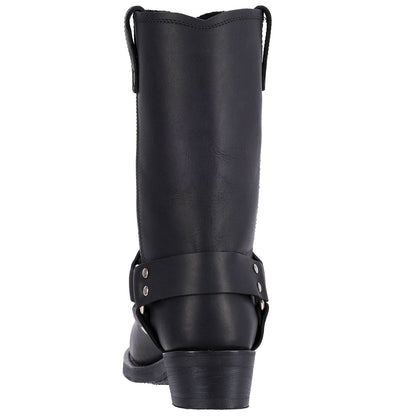 Men's Dingo Dean Leather Harness Boot - Black - DI19057-BK