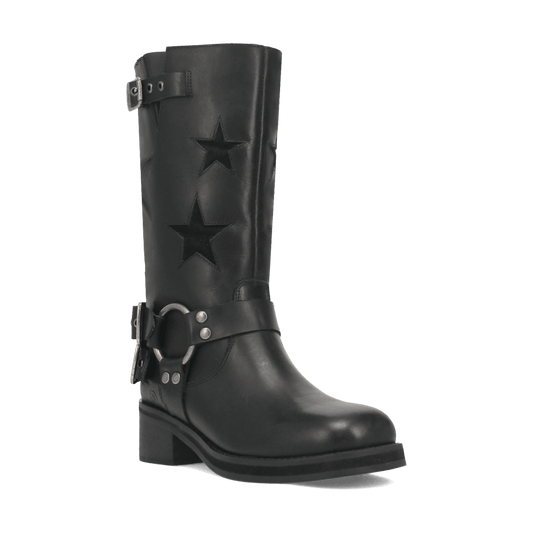 Women's Dingo Blacklist Leather Boot - Black - DI215-BK