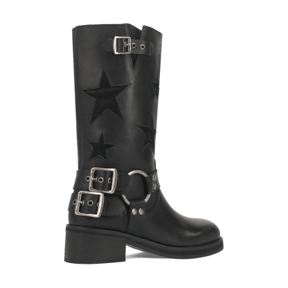 Women's Dingo Blacklist Leather Boot - Black - DI215-BK