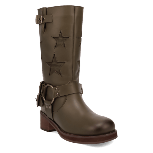 Women's Dingo Blacklist Leather Boot - Green - DI215-GN2