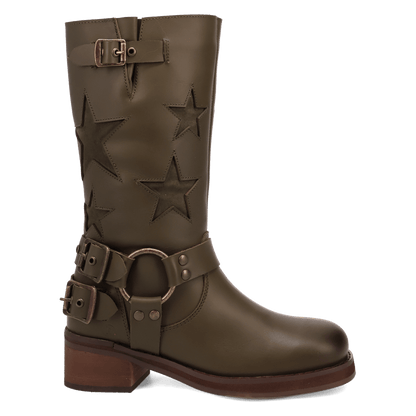 Women's Dingo Blacklist Leather Boot - Green - DI215-GN2