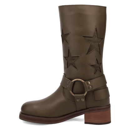 Women's Dingo Blacklist Leather Boot - Green - DI215-GN2
