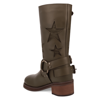 Women's Dingo Blacklist Leather Boot - Green - DI215-GN2