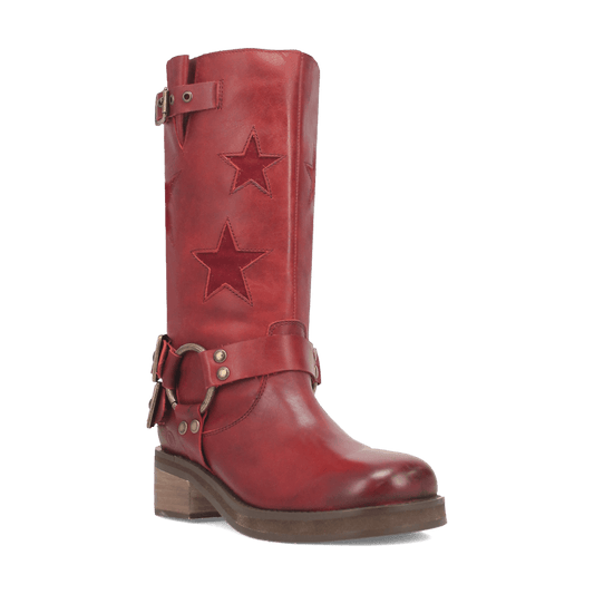 Women's Dingo Blacklist Leather Boot - Wine - DI215-RD8