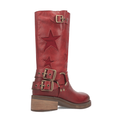 Women's Dingo Blacklist Leather Boot - Wine - DI215-RD8