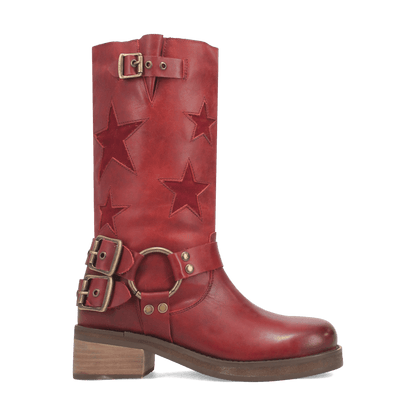 Women's Dingo Blacklist Leather Boot - Wine - DI215-RD8