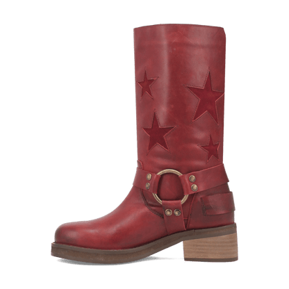 Women's Dingo Blacklist Leather Boot - Wine - DI215-RD8