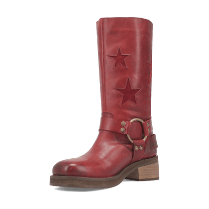 Women's Dingo Blacklist Leather Boot - Wine - DI215-RD8