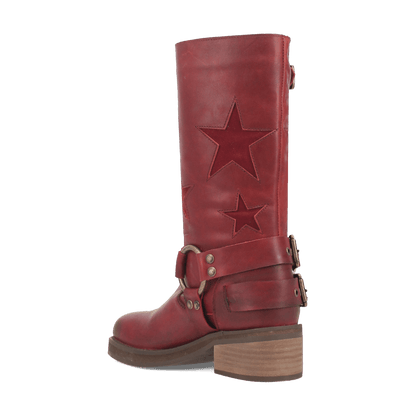 Women's Dingo Blacklist Leather Boot - Wine - DI215-RD8