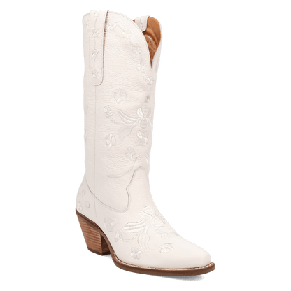Women's Dingo Love Bug Leather Boot - White - DI2182-WH