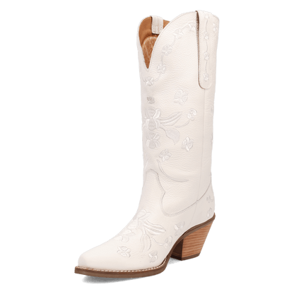 Women's Dingo Love Bug Leather Boot - White - DI2182-WH