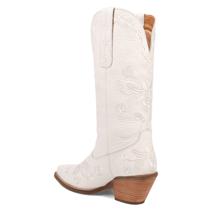 Women's Dingo Love Bug Leather Boot - White - DI2182-WH