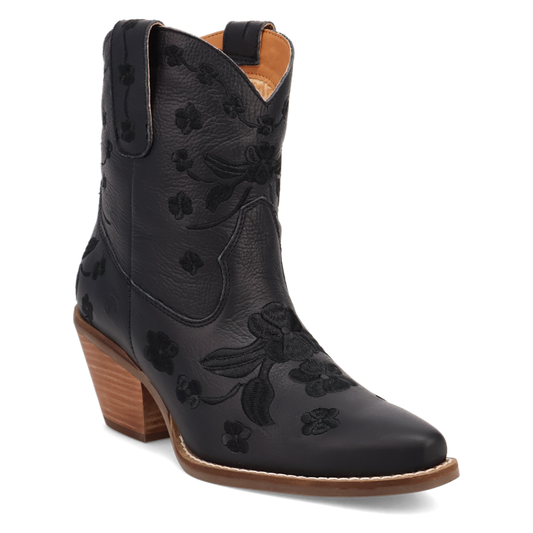SWEETHEART LEATHER BOOTIE BLACK - DI2183-BK