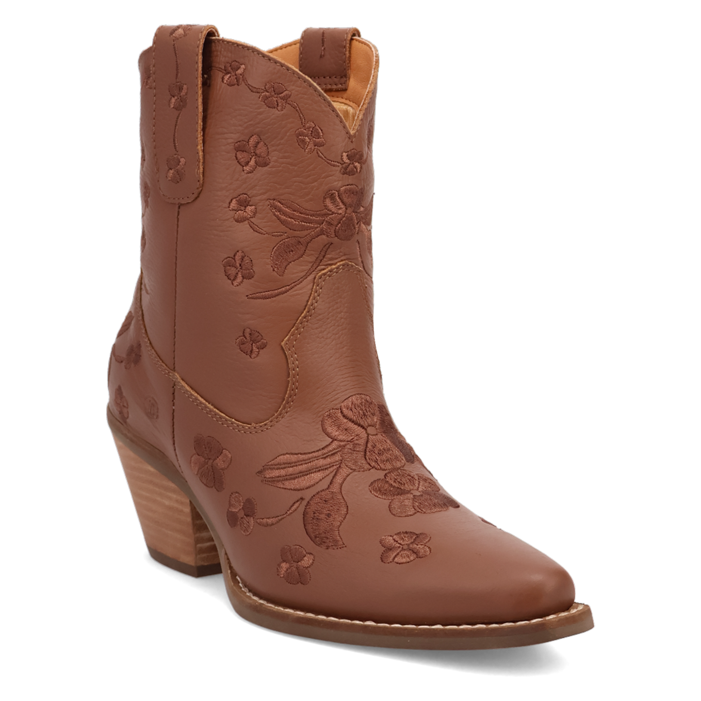 SWEETHEART LEATHER BOOTIE Brown - DI2183-BN