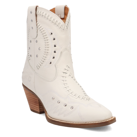 PRECIOUS LEATHER BOOTIE WHITE - DI2206-WH