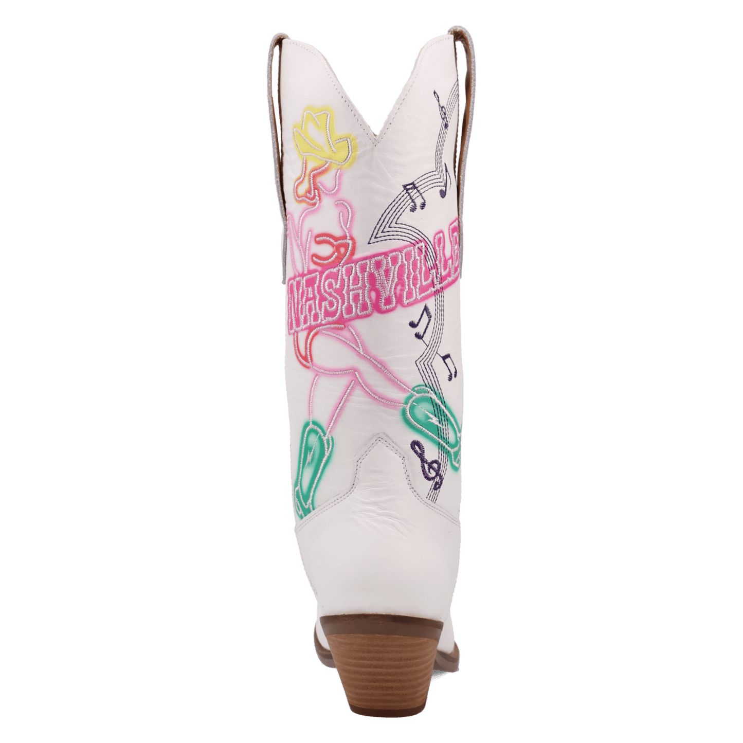 Women's Dingo Nashville Nights Leather Boot - White - DI2207-WH