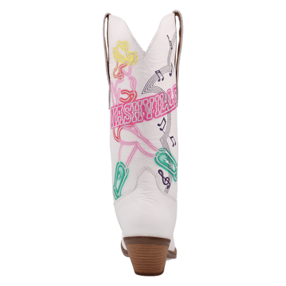 Women's Dingo Nashville Nights Leather Boot - White - DI2207-WH