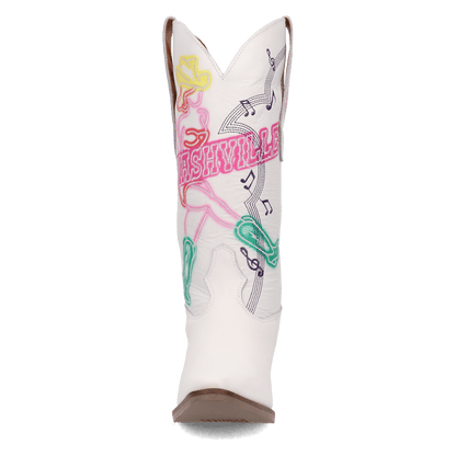 Women's Dingo Nashville Nights Leather Boot - White - DI2207-WH