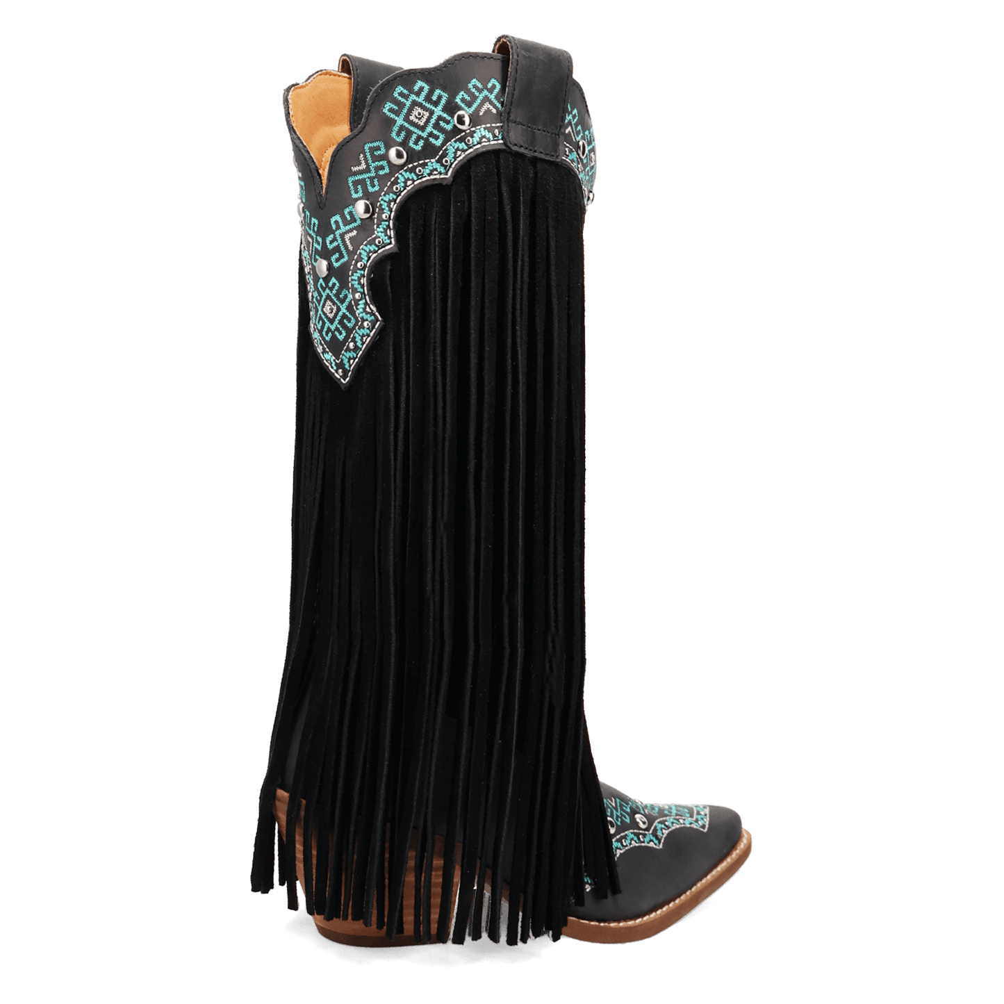 Women's Dingo Tequila Sunrise Suede Boot - Black - DI2225-BK
