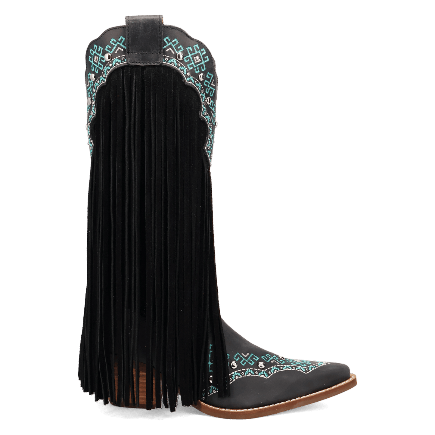 Women's Dingo Tequila Sunrise Suede Boot - Black - DI2225-BK