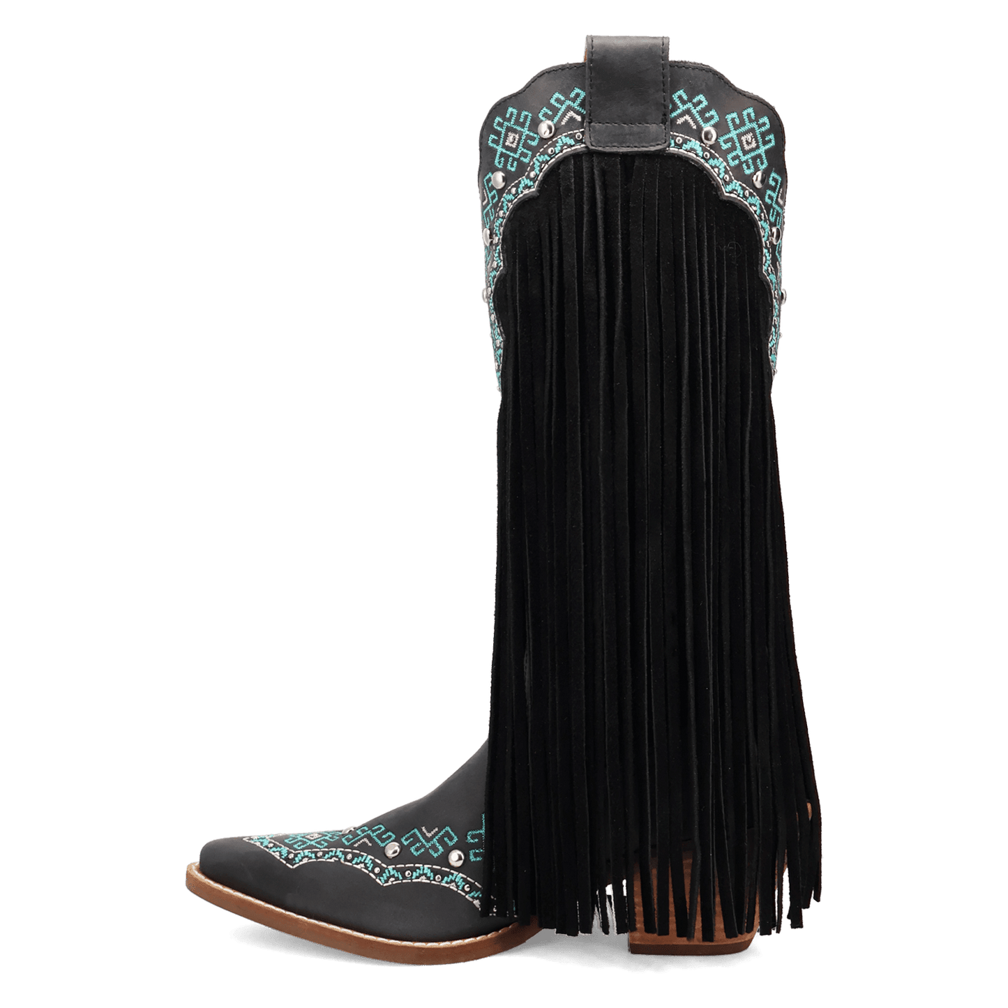 Women's Dingo Tequila Sunrise Suede Boot - Black - DI2225-BK