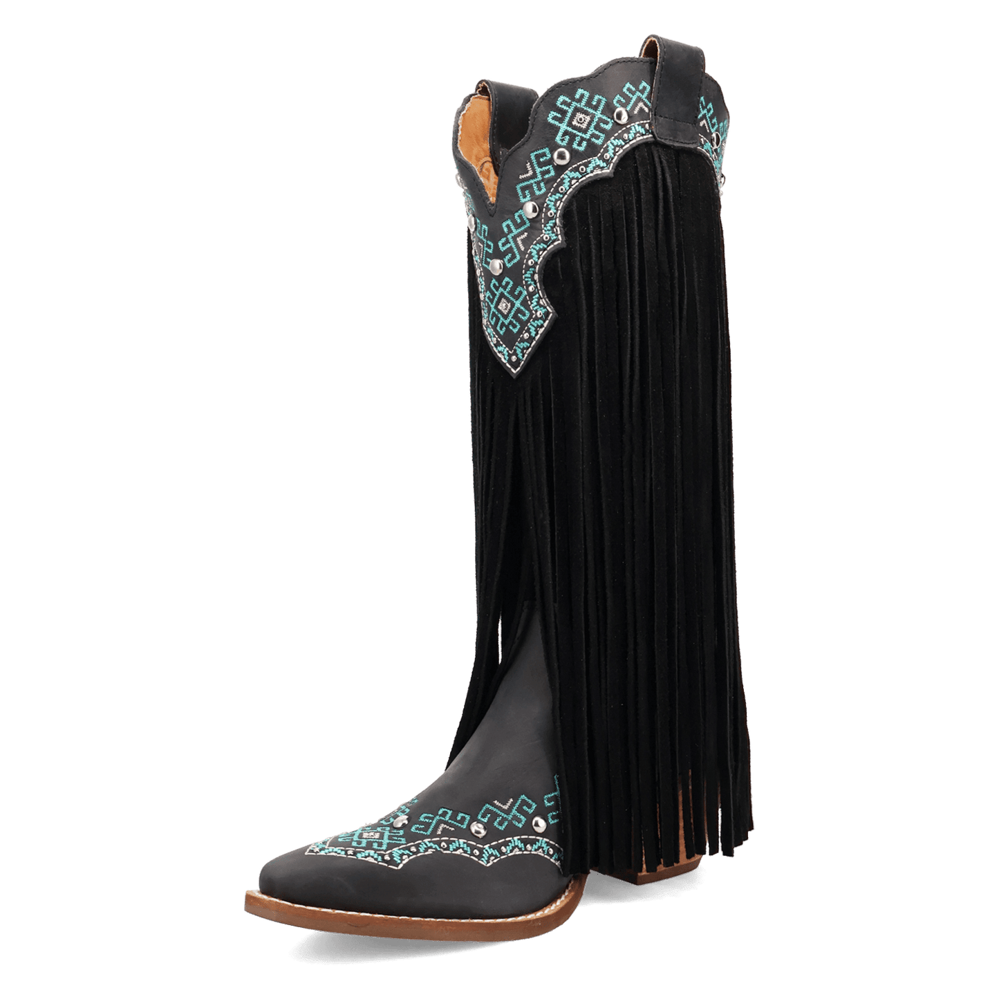 Women's Dingo Tequila Sunrise Suede Boot - Black - DI2225-BK
