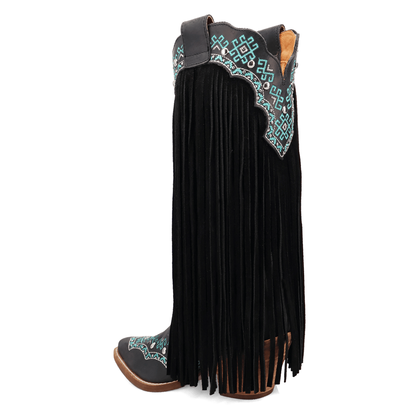 Women's Dingo Tequila Sunrise Suede Boot - Black - DI2225-BK