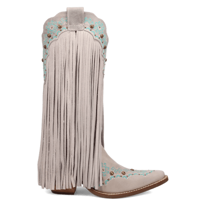 Women's Dingo Tequila Sunrise Suede Boot - White - DI2225-WH7