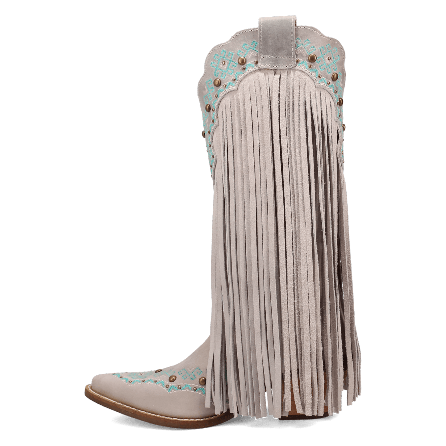 Women's Dingo Tequila Sunrise Suede Boot - White - DI2225-WH7