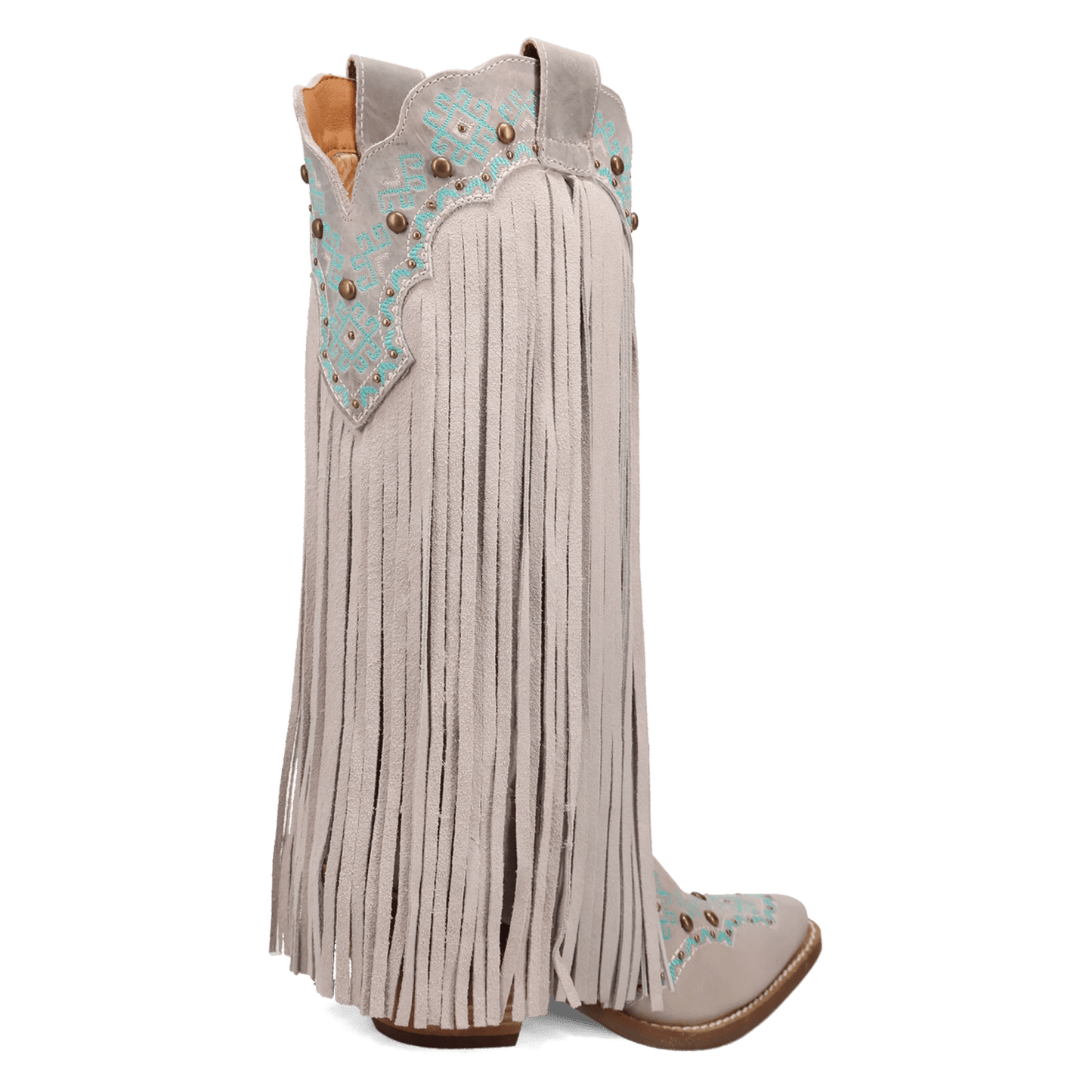 Women's Dingo Tequila Sunrise Suede Boot - White - DI2225-WH7