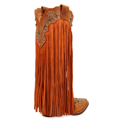 Women's Dingo Tequila Sunrise Suede Boot - Rust - DI2225-BN82