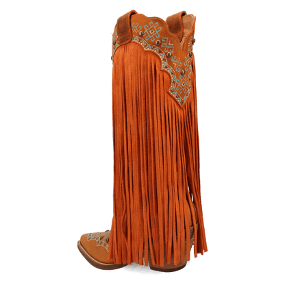 Women's Dingo Tequila Sunrise Suede Boot - Rust - DI2225-BN82