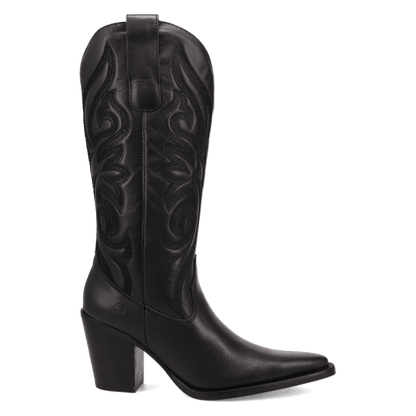 Women's Dingo Hensley Leather Boot - Black - DI2246-BK