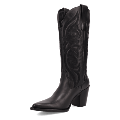 Women's Dingo Hensley Leather Boot - Black - DI2246-BK