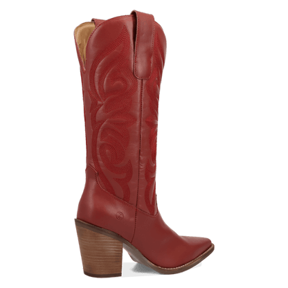 Women's Dingo Hensley Leather Boot - Red - DI2246-RD
