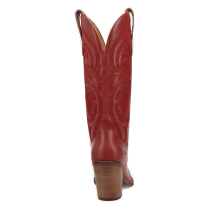 Women's Dingo Hensley Leather Boot - Red - DI2246-RD