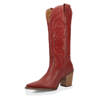 Women's Dingo Hensley Leather Boot - Red - DI2246-RD