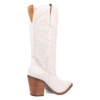 Women's Dingo Hensley Leather Boot - White - DI2246-WH
