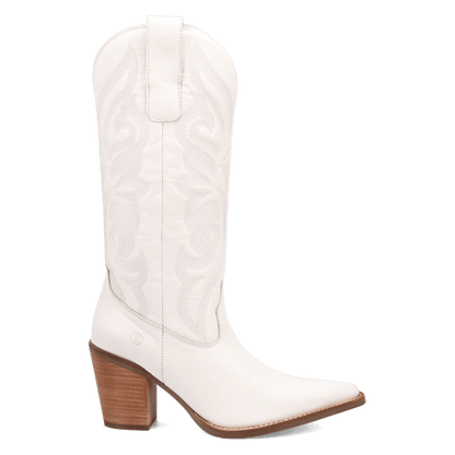 Women's Dingo Hensley Leather Boot - White - DI2246-WH