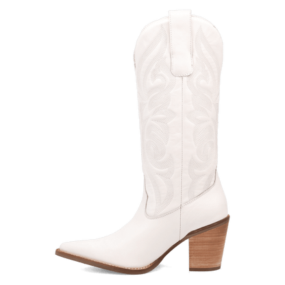 Women's Dingo Hensley Leather Boot - White - DI2246-WH
