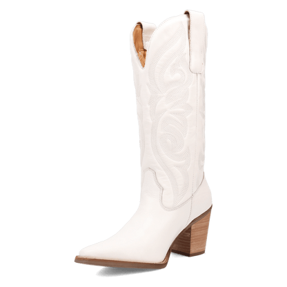 Women's Dingo Hensley Leather Boot - White - DI2246-WH