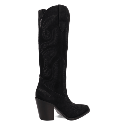 Women's Dingo Evita Leather Boot - Black - DI2253-BK