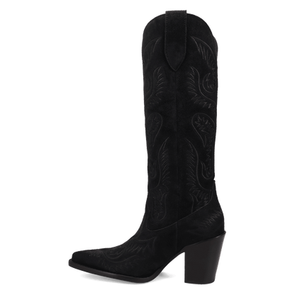 Women's Dingo Evita Leather Boot - Black - DI2253-BK