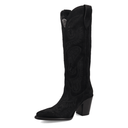 Women's Dingo Evita Leather Boot - Black - DI2253-BK