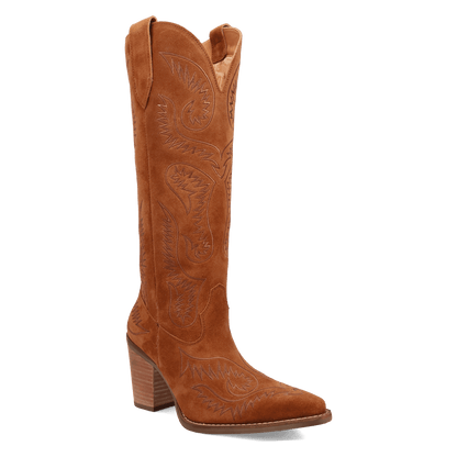 Women's Dingo Evita Leather Boot - Camel - DI2253-BG4