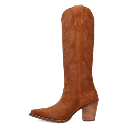 Women's Dingo Evita Leather Boot - Camel - DI2253-BG4