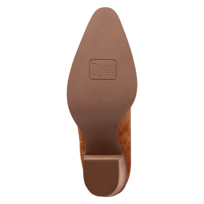 Women's Dingo Evita Leather Boot - Camel - DI2253-BG4