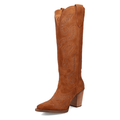 Women's Dingo Evita Leather Boot - Camel - DI2253-BG4