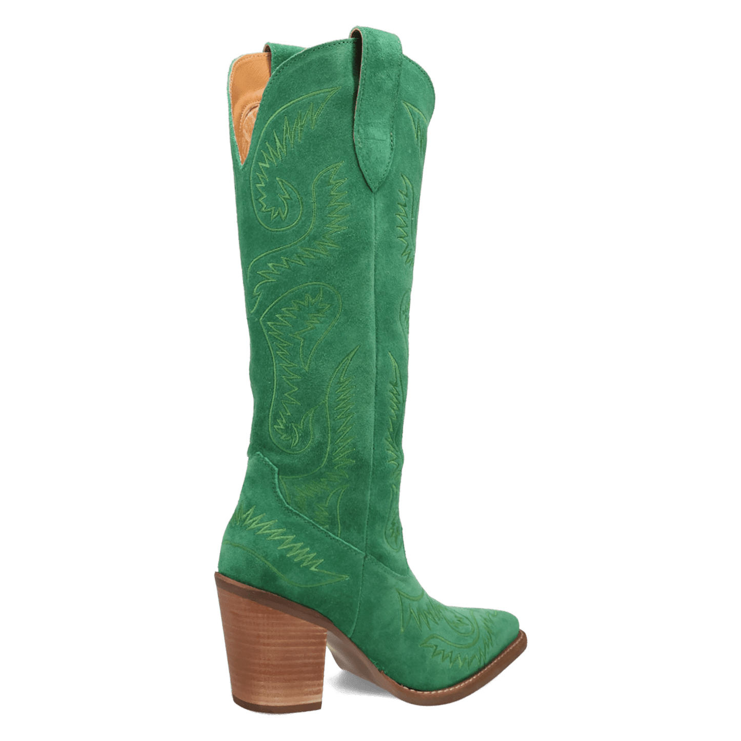 Women's Dingo Evita Leather Boot - Green - DI2253-GN
