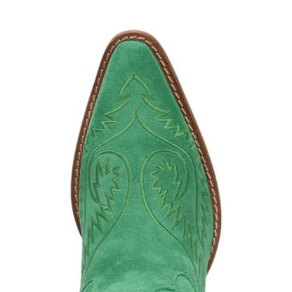 Women's Dingo Evita Leather Boot - Green - DI2253-GN